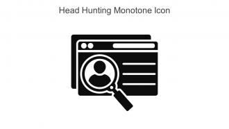 Head Hunting Monotone Icon In Powerpoint Pptx Png And Editable Eps Format