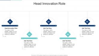 Head Innovation Role In Powerpoint And Google Slides Cpb