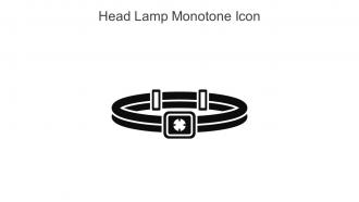 Head Lamp Monotone Icon In Powerpoint Pptx Png And Editable Eps Format
