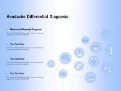 Headache differential diagnosis ppt powerpoint presentation pictures graphic tips