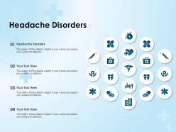 Headache disorders ppt powerpoint presentation styles good