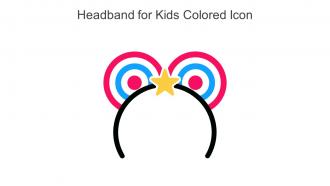 Headband For Kids Colored Icon In Powerpoint Pptx Png And Editable Eps Format