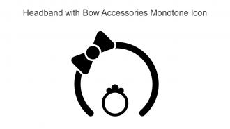 Headband With Bow Accessories Monotone Icon In Powerpoint Pptx Png And Editable Eps Format
