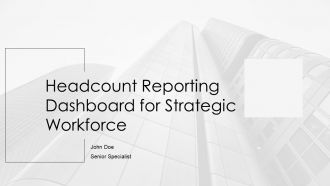 Headcount Reporting Dashboard For Strategic Workforce PPT Demonstration AT