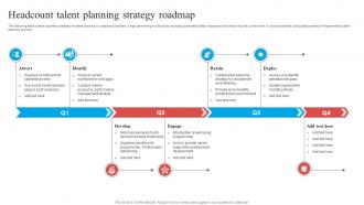 Headcount Talent Planning Strategy Roadmap