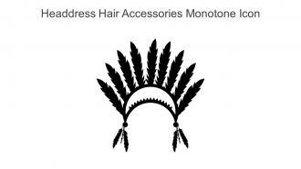 Headdress Hair Accessories Monotone Icon In Powerpoint Pptx Png And Editable Eps Format
