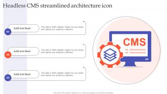 Headless CMS Streamlined Architecture Icon