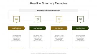 Headline Summary Examples In Powerpoint And Google Slides Cpb