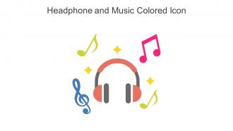 Headphone And Music Colored Icon In Powerpoint Pptx Png And Editable Eps Format