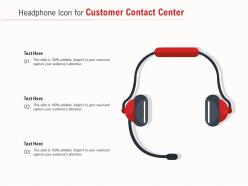 Headphone icon for customer contact center