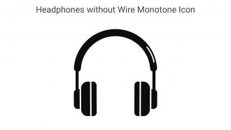 Headphones Without Wire Monotone Icon In Powerpoint Pptx Png And Editable Eps Format