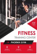 Health and fitness advertisement two page flyer template