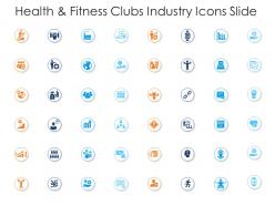 Health And Fitness Clubs Industry Icons Slide Health And Fitness Clubs Industry Ppt Clipart