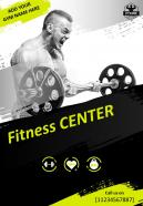 Health and fitness gym two page brochure template