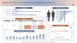 Health And Safety Key Performance Indicator Dashboard