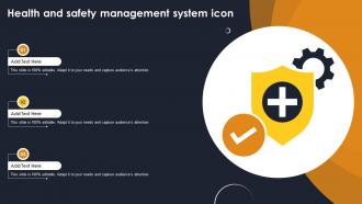 Health And Safety Management System Icon