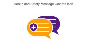 Health And Safety Message Colored Icon In Powerpoint Pptx Png And Editable Eps Format