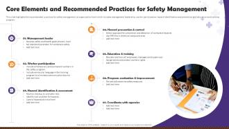Health And Safety Of Employees Core Elements And Recommended Practices For Safety Management