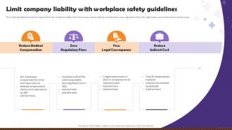 Health And Safety Of Employees Limit Company Liability With Workplace Safety Guidelines