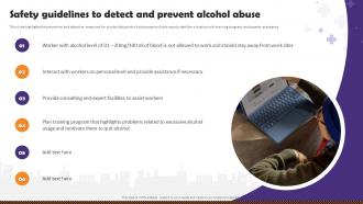 Health And Safety Of Employees Safety Guidelines To Detect And Prevent Alcohol Abuse