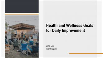 Health And Wellness Goals For Daily Improvement PPT Outline AT