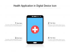 Health application in digital device icon