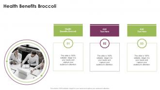 Health Benefits Broccoli In Powerpoint And Google Slides Cpb