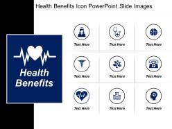 Health benefits icon powerpoint slide images