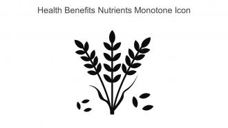 Health Benefits Nutrients Monotone Icon In Powerpoint Pptx Png And Editable Eps Format