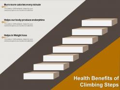 Health benefits of climbing steps