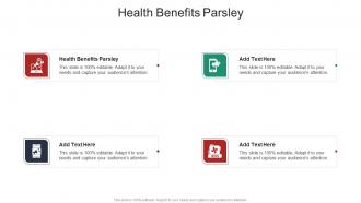Health Benefits Parsley In Powerpoint And Google Slides Cpb