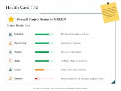 Health card budget m2481 ppt powerpoint presentation visuals