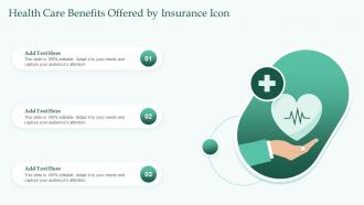 Health Care Benefits Offered By Insurance Icon