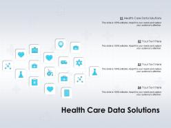 Health care data solutions ppt powerpoint presentation portfolio brochure