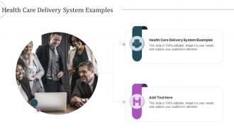 Health Care Delivery System Examples In Powerpoint And Google Slides Cpb