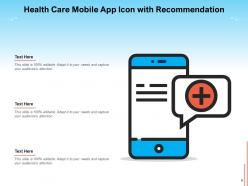 Health Care Icon Appointment Illustrating Prescription Pharmaceutical Recommendation