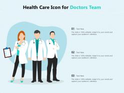 Health care icon for doctors team