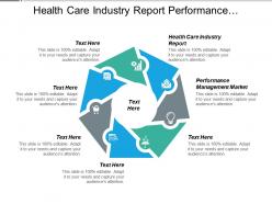 Health care industry report performance management market business environment cpb