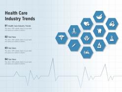 Health care industry trends ppt powerpoint presentation summary background images