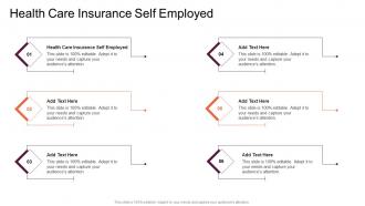 Health Care Insurance Self Employed In Powerpoint And Google Slides Cpb