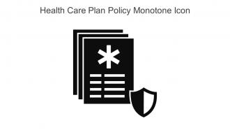 Health Care Plan Policy Monotone Icon In Powerpoint Pptx Png And Editable Eps Format