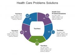 Health care problems solutions ppt powerpoint presentation gallery icon cpb