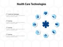 Health care technologies ppt powerpoint presentation outline example introduction