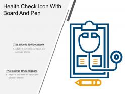 Health check icon with board and pen