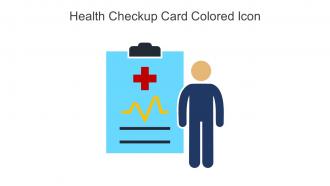 Health Checkup Card Colored Icon In Powerpoint Pptx Png And Editable Eps Format