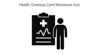 Health Checkup Card Monotone Icon In Powerpoint Pptx Png And Editable Eps Format
