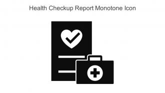Health Checkup Report Monotone Icon In Powerpoint Pptx Png And Editable Eps Format