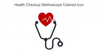 Health Checkup Stethoscope Colored Icon In Powerpoint Pptx Png And Editable Eps Format