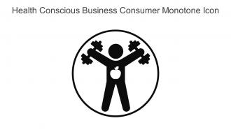 Health Conscious Business Consumer Monotone Icon In Powerpoint Pptx Png And Editable Eps Format