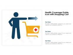 Health Coverage Guide Icon With Shopping Cart